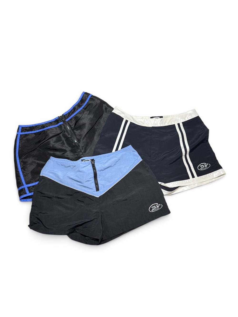 BW Sport Vintage High Rise Board Shorts Bundle Retro Swim 10